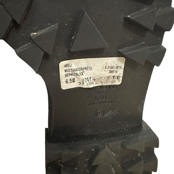 Schutz Combat Boots Rhinestone Black Lace Up Grunge Punk Leather Size 6.5 B - Picture 9 of 10